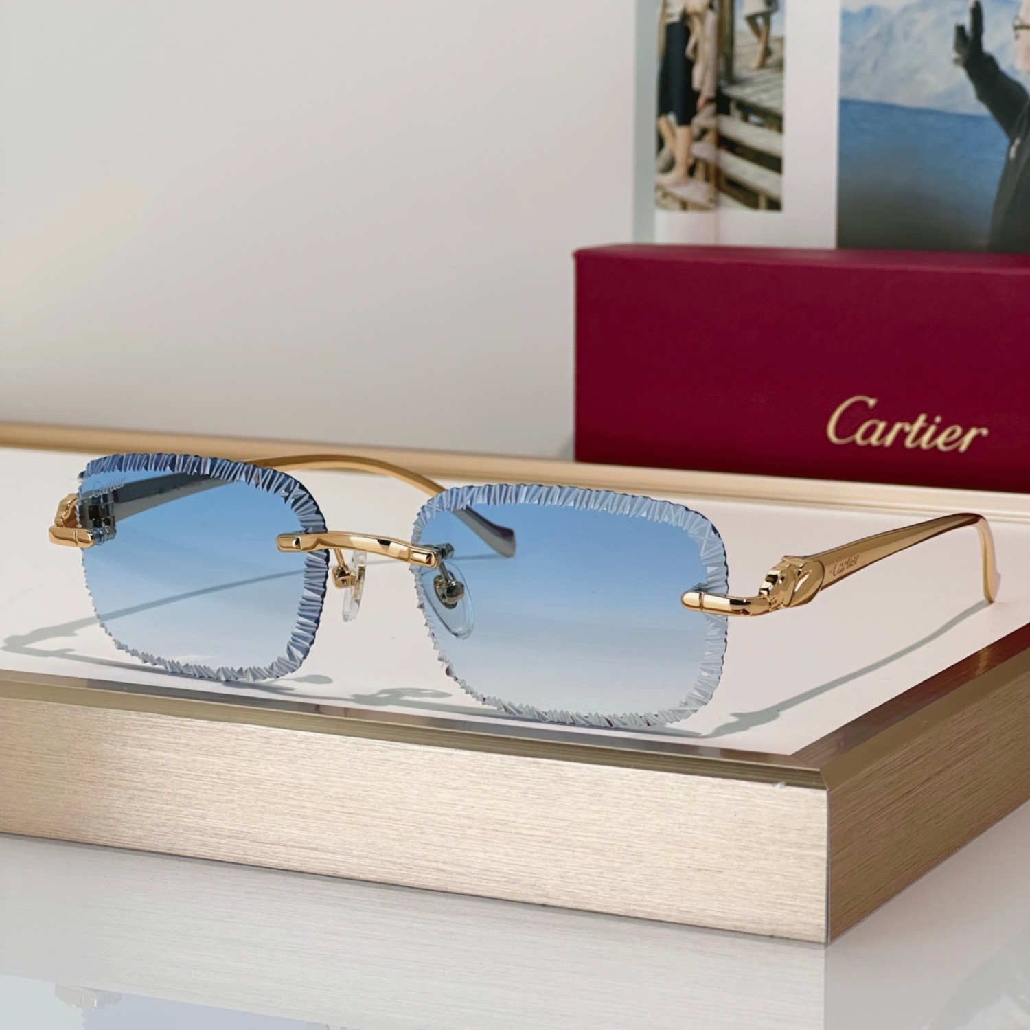 Cartier 4 saisons - Or & Bleu Ciel