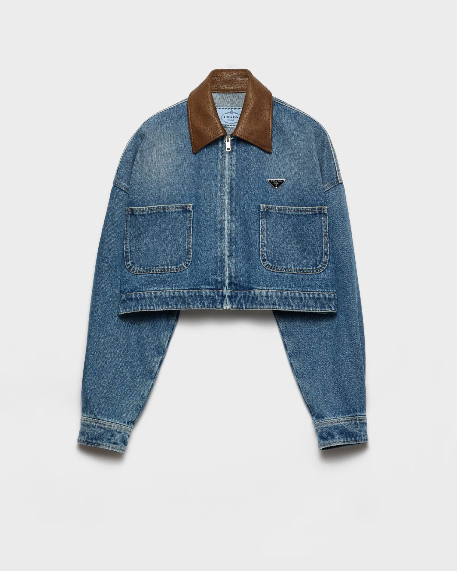 Cropped denim jacket