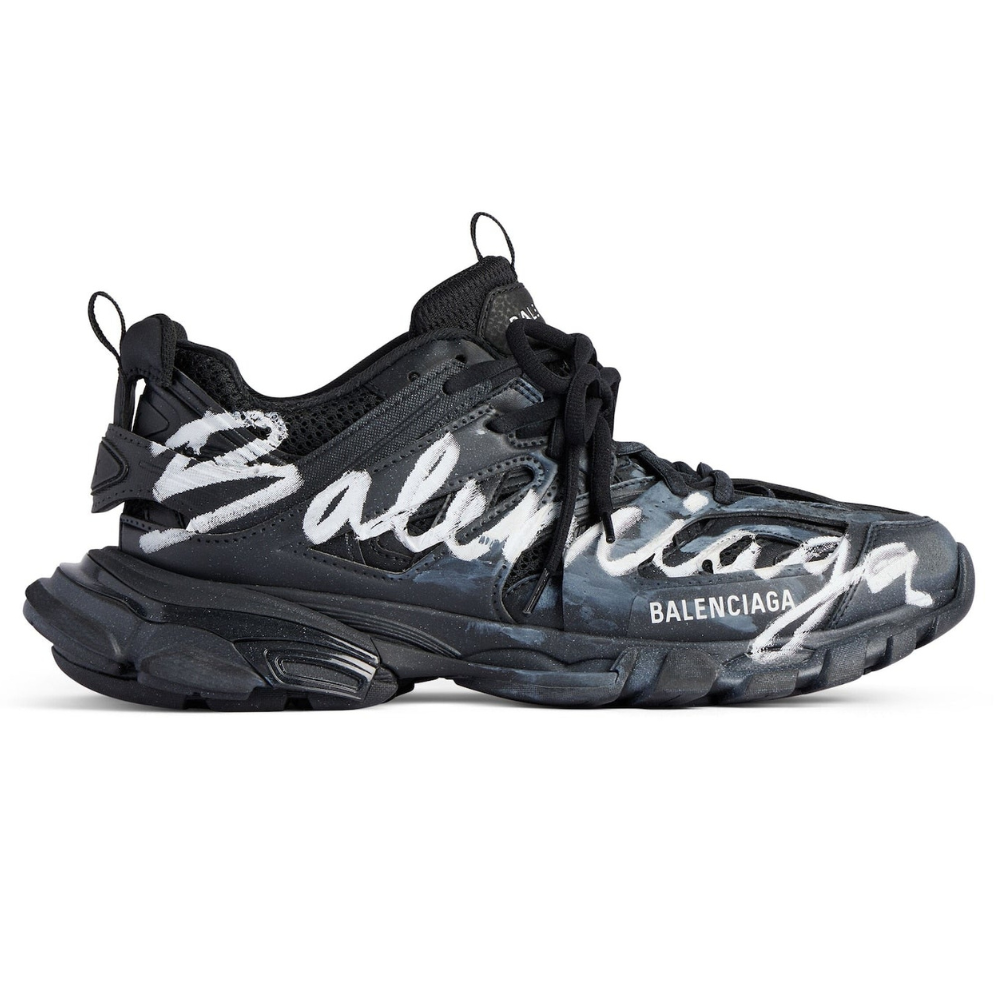 Balenciaga Track Signature Noir Blanc