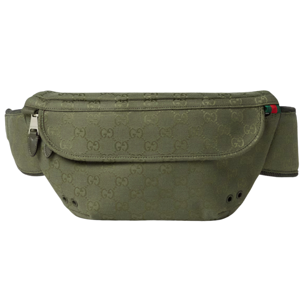 Gucci - Sac ceinture en toile grand format kaki