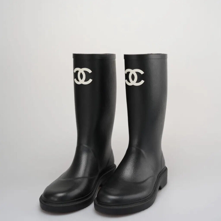 Chanel — Bottes de pluie — Noir · 2 coloris